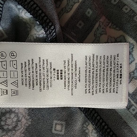 MICHAEL Michael Kors Navy Medallion Long Sleeve Stretch Classic Dress XS - Picture 9 of 9